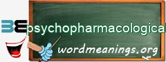 WordMeaning blackboard for psychopharmacological